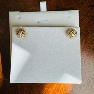 Brighton Gold and Silver Woven Earrings